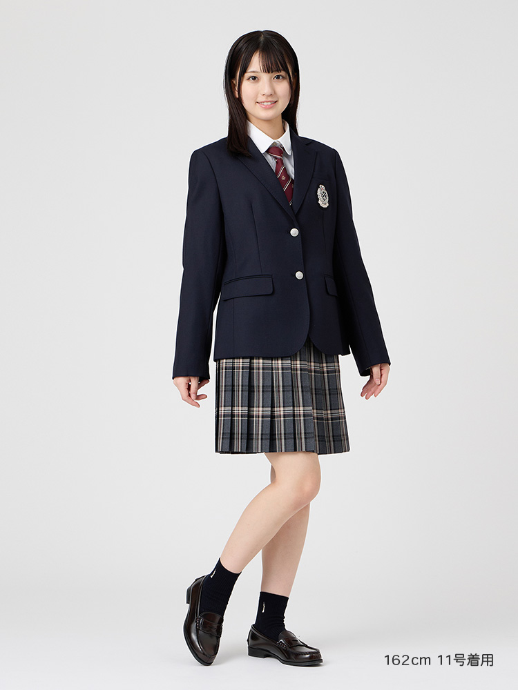 Venus 小さめエンブレム／丈短めブレザー〈2つボタン／シルバー〉