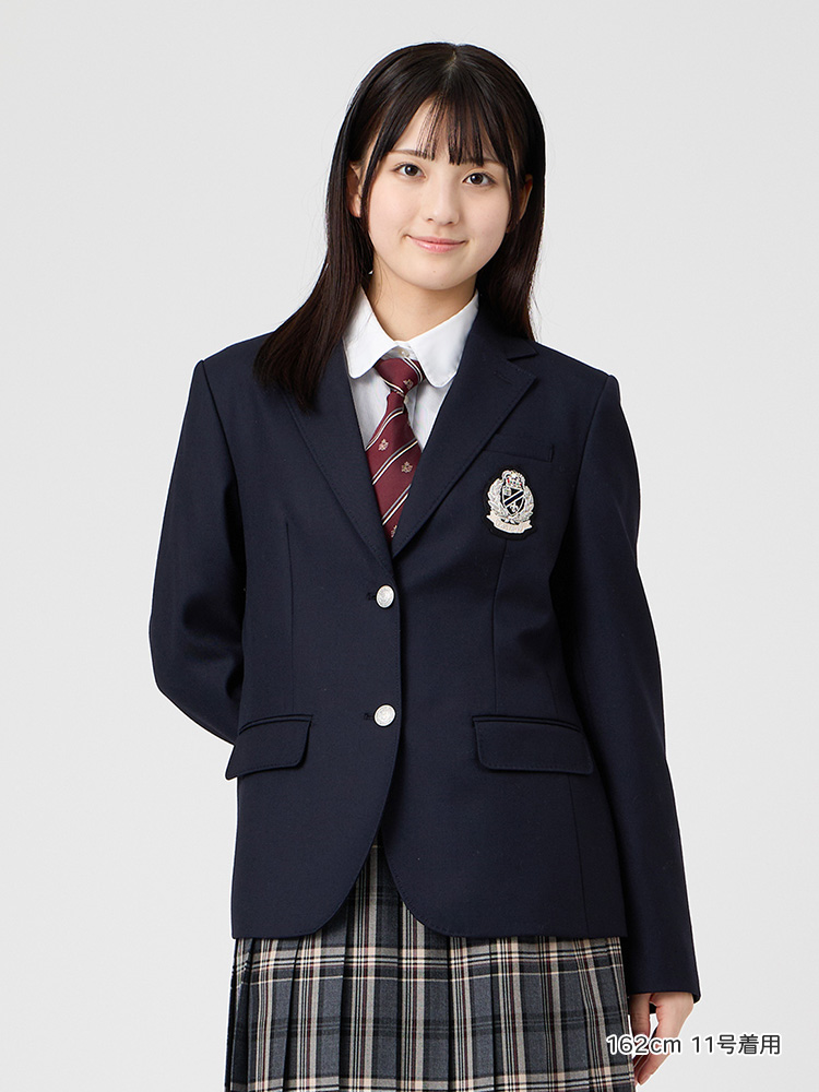 Venus 小さめエンブレム／丈短めブレザー〈2つボタン／シルバー〉