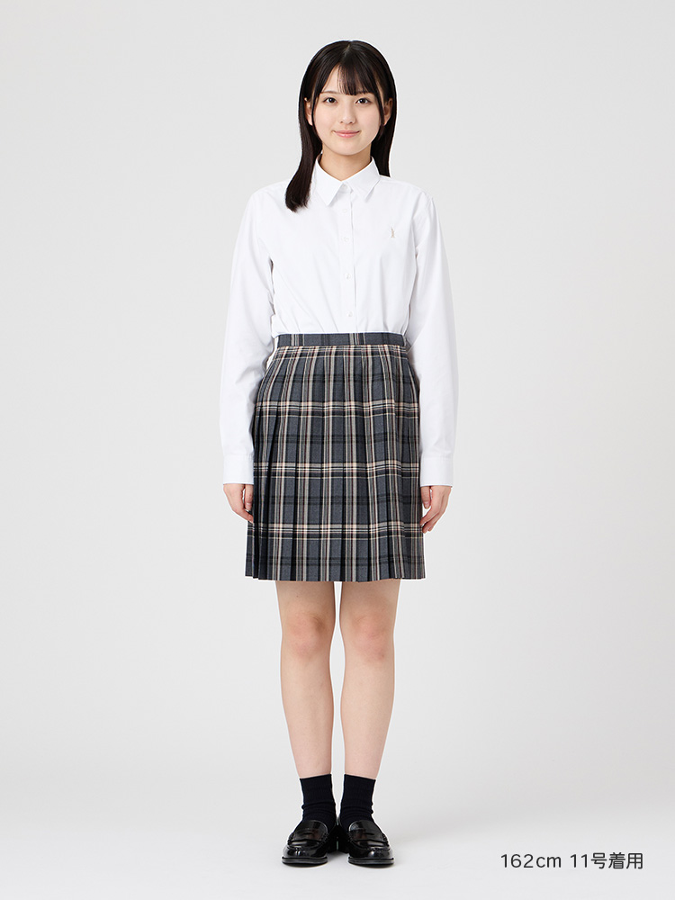 Venus チェックスカート（48cm丈）裏地付 女神刺繍入り