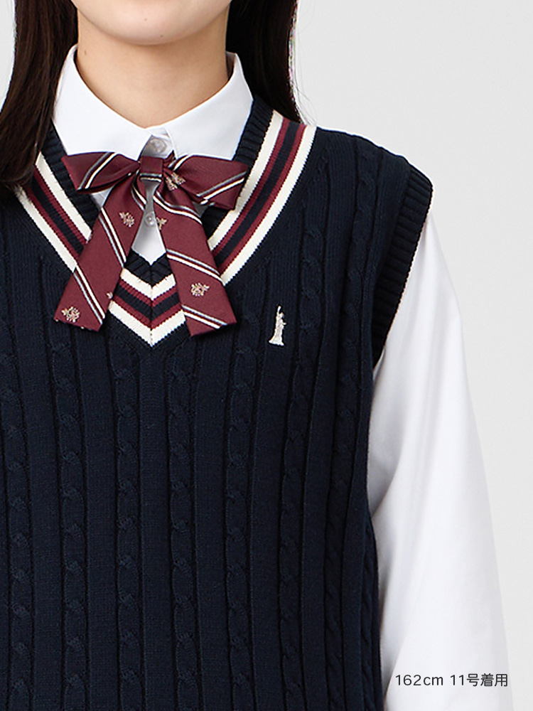 Venus 綿ベスト7Ｇ〈ケーブル編/ライン入り〉