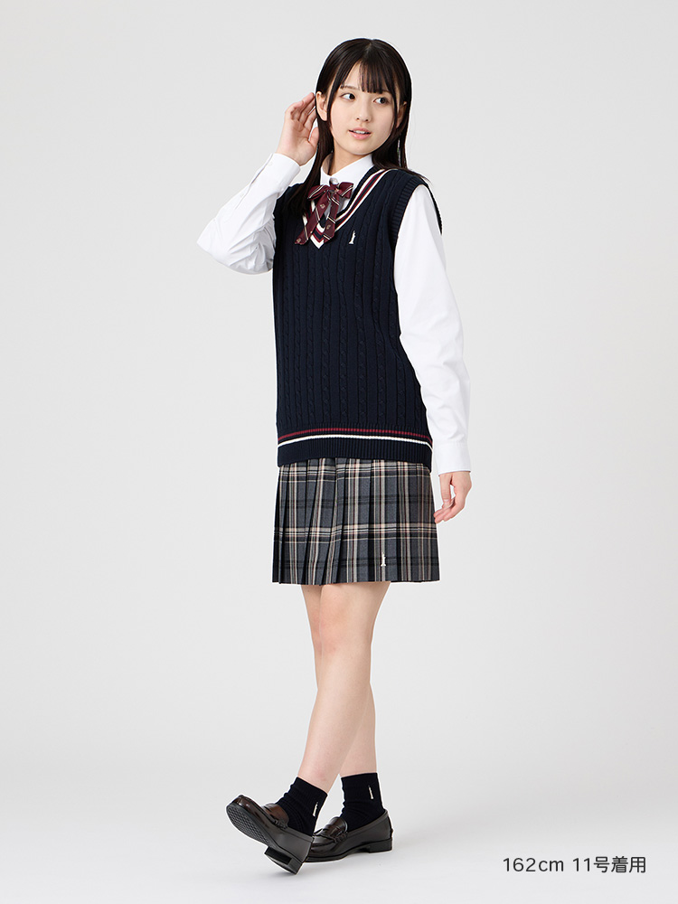 Venus 綿ベスト7Ｇ〈ケーブル編/ライン入り〉