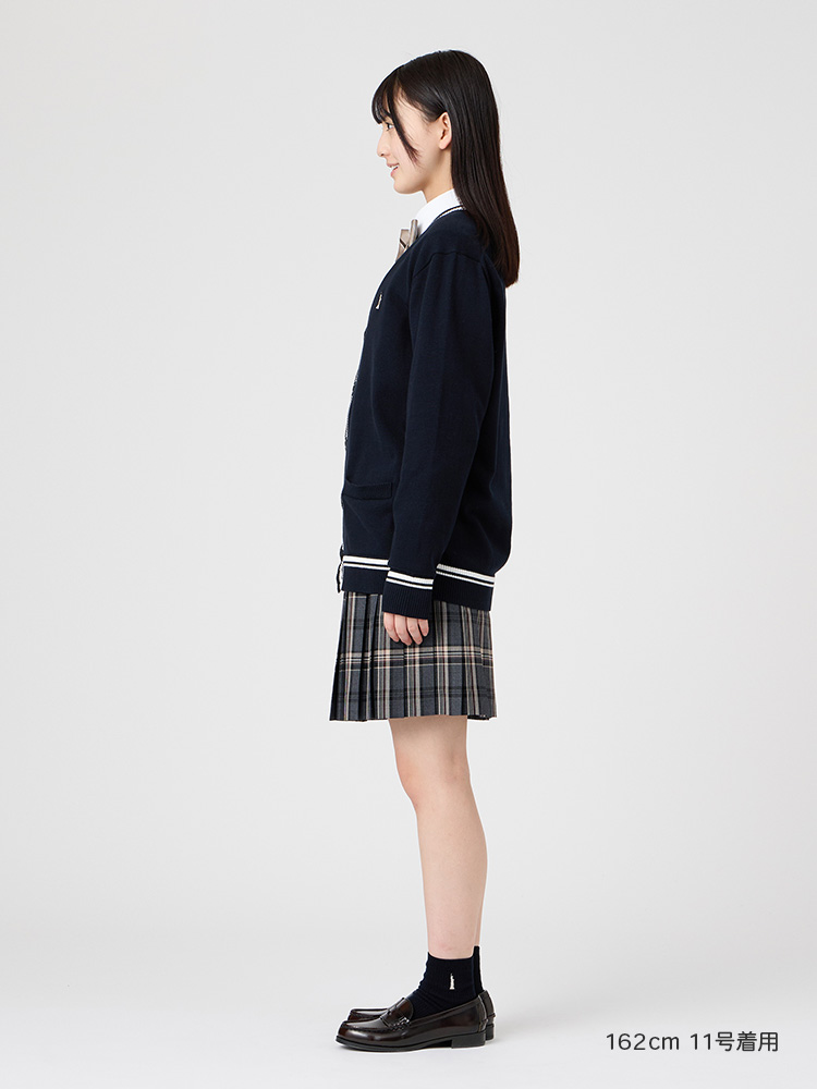 Venus 綿カーディガン12G〈ライン入り〉ハイゲージ（薄手）