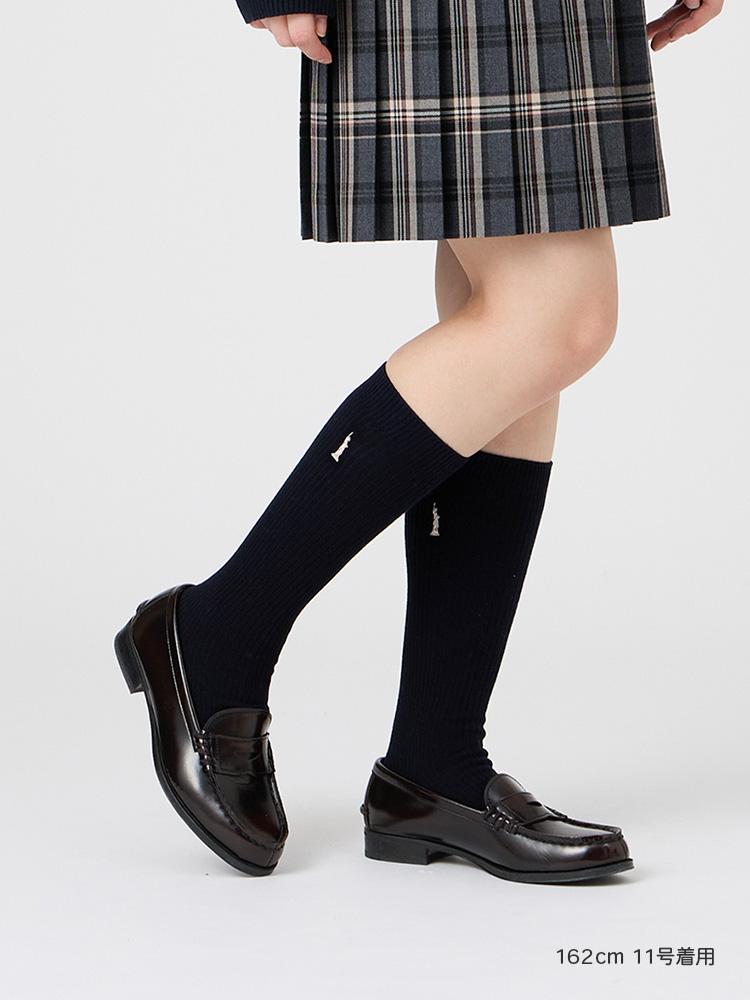 Venus 両面刺繍ソックス 32cm（シルバー）