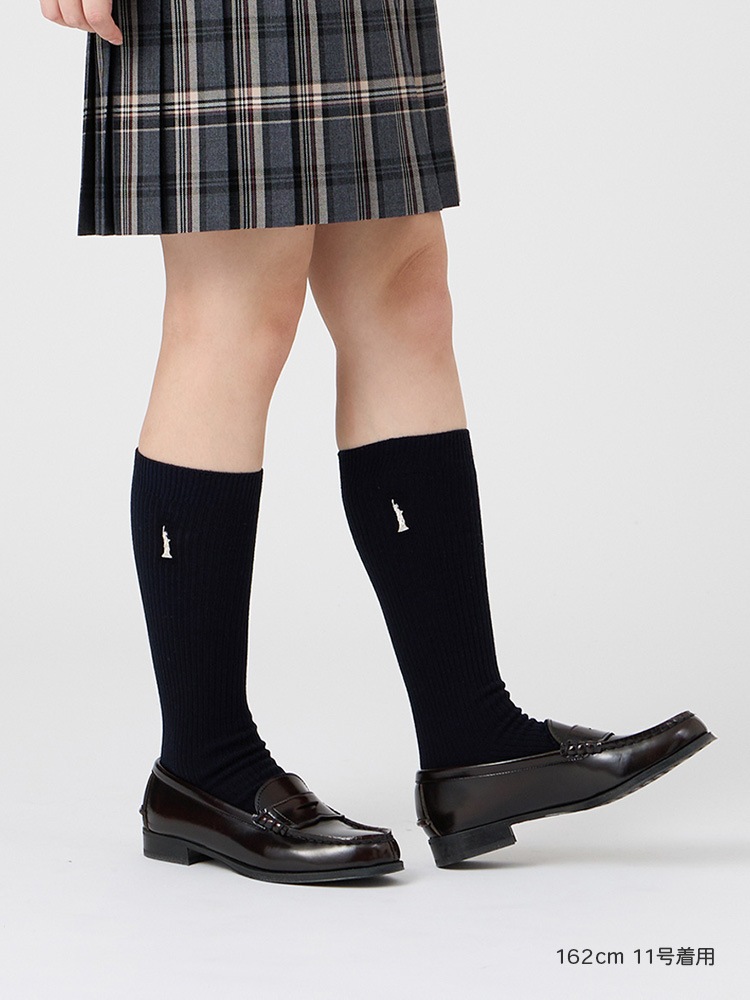 Venus 両面刺繍ソックス 32cm（シルバー）