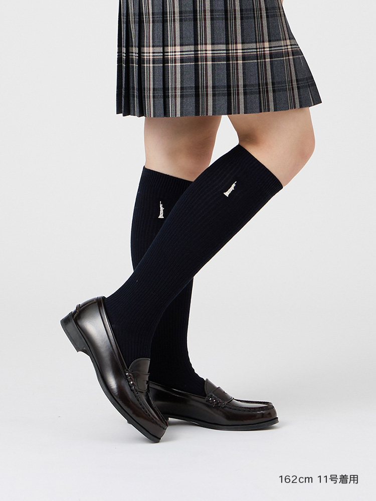 Venus 両面刺繍ソックス 38cm（シルバー）