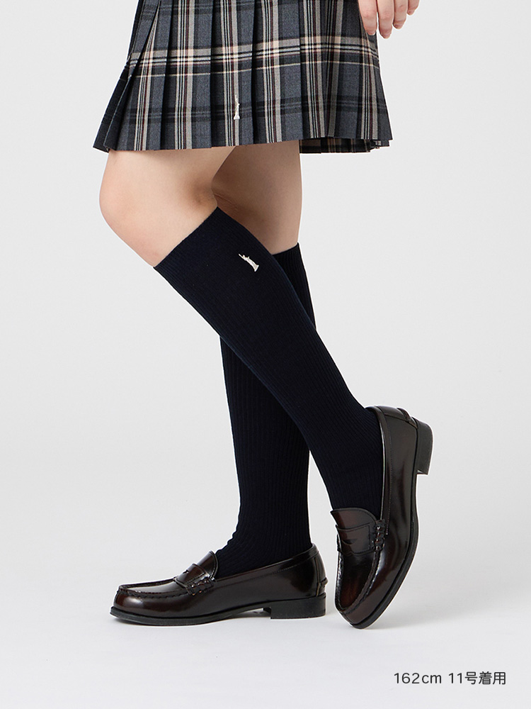 Venus 両面刺繍ソックス 38cm（シルバー）