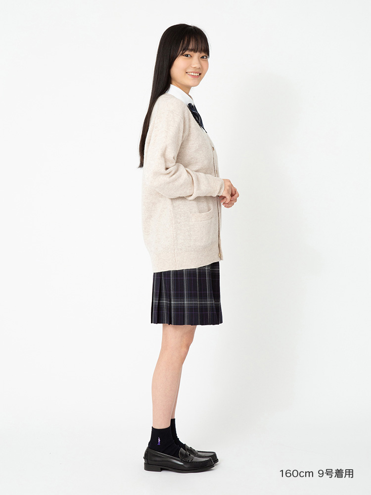 チェックスカート〈48cm丈〉裏地付
