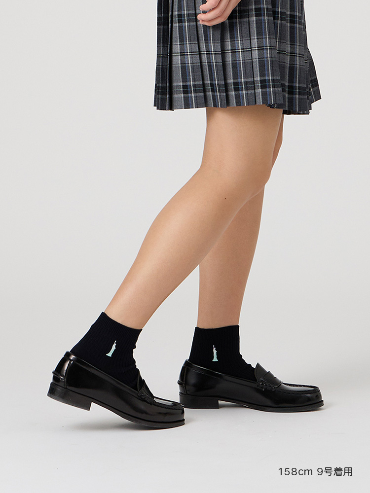 【ご予約】両面刺繍ソックス 10cm（ミント女神）※4/16（木）より発送