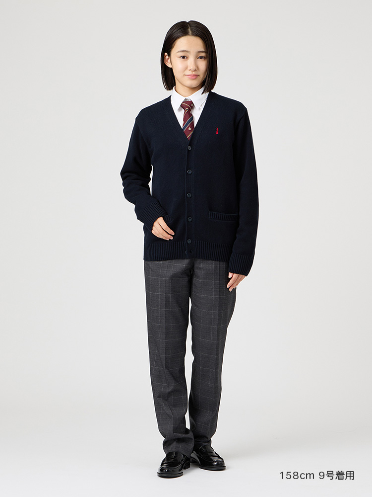 ウォッシャブル　ウィンドーペーンチェックパンツ