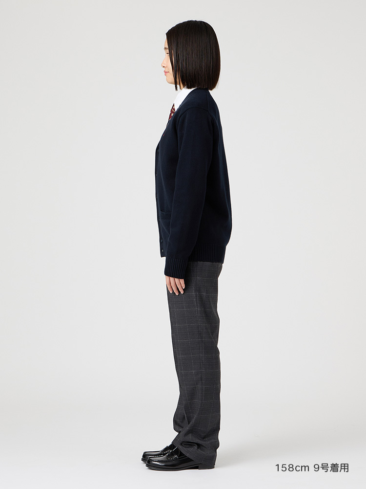 ウォッシャブル　ウィンドーペーンチェックパンツ