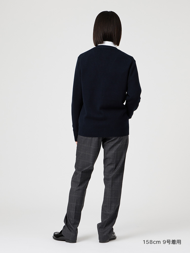 ウォッシャブル　ウィンドーペーンチェックパンツ