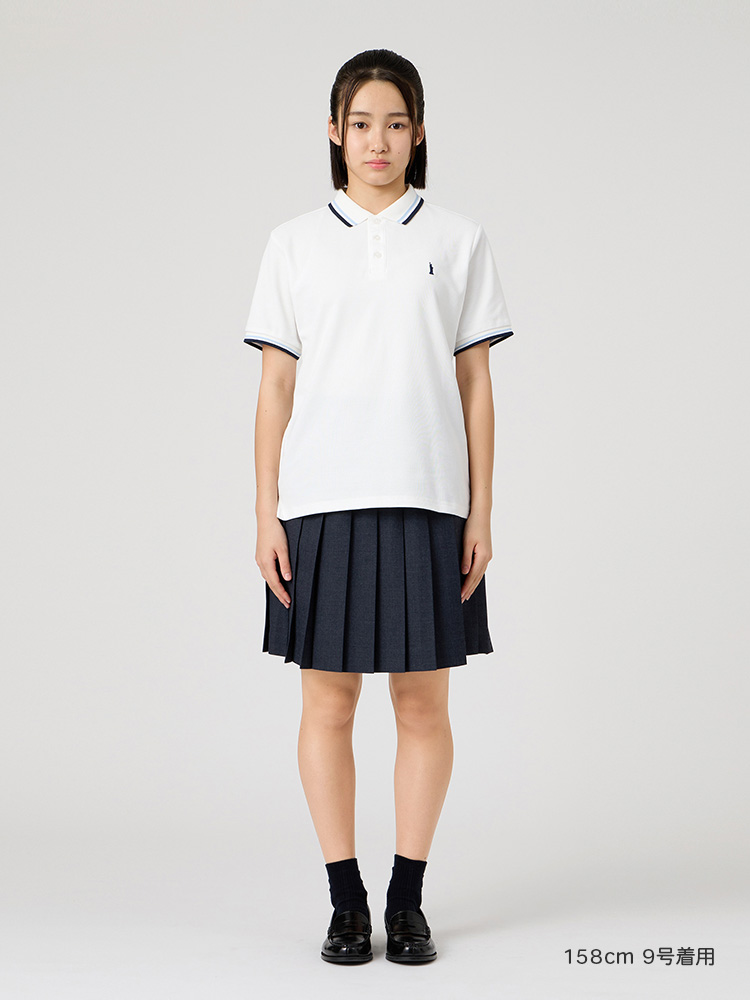 ポロシャツ〈ライン入り〉COOLMAX