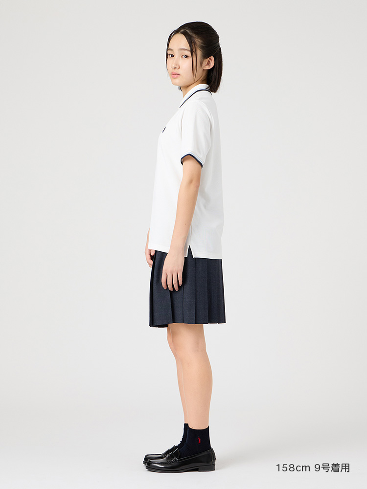 ポロシャツ〈ライン入り〉COOLMAX