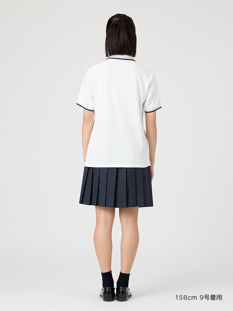 ポロシャツ〈ライン入り〉COOLMAX