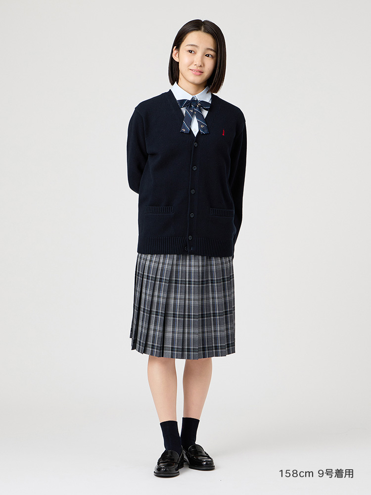 タータンチェックスカート〈58cm丈〉裏地付