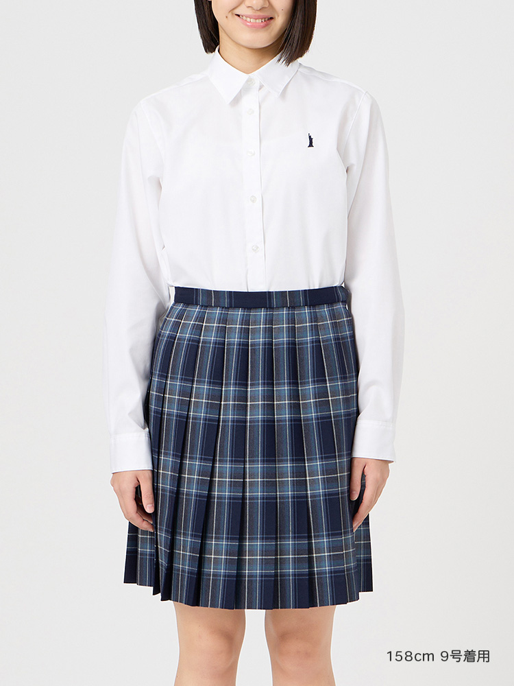 ウォッシャブル　タータンチェックスカート〈48cm丈〉裏地付