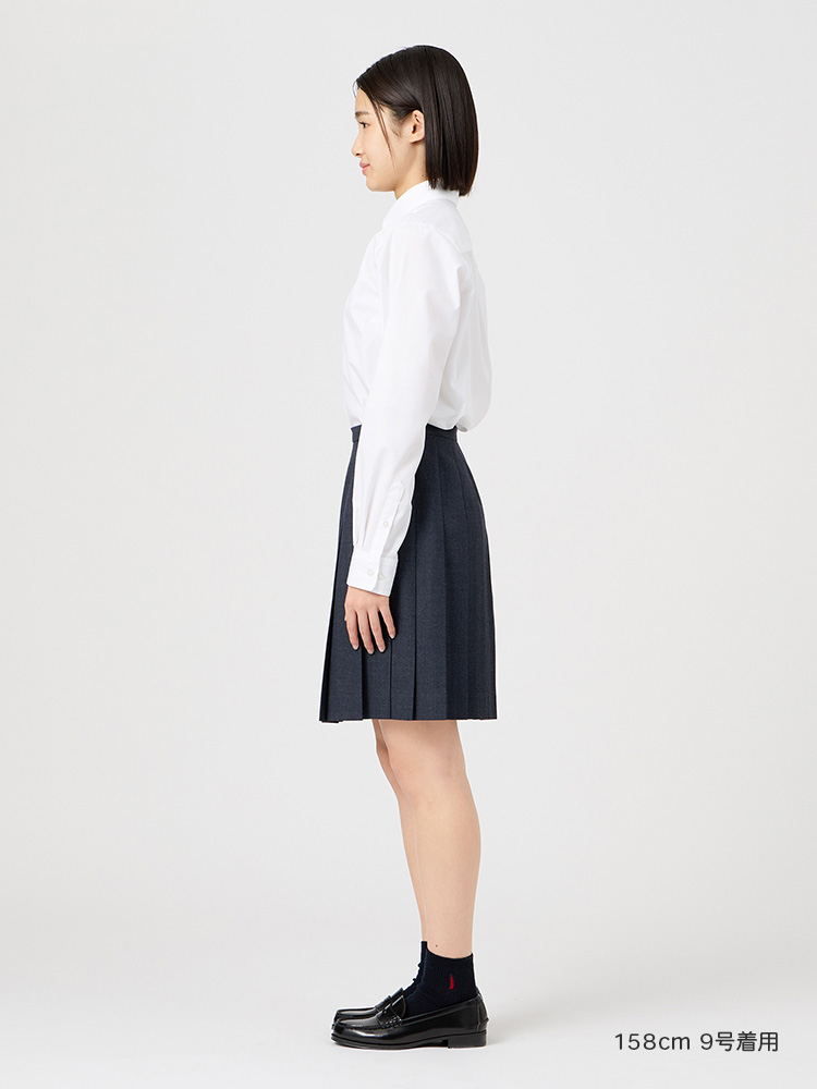 ウォッシャブル　無地スカート〈48cm丈〉裏地付