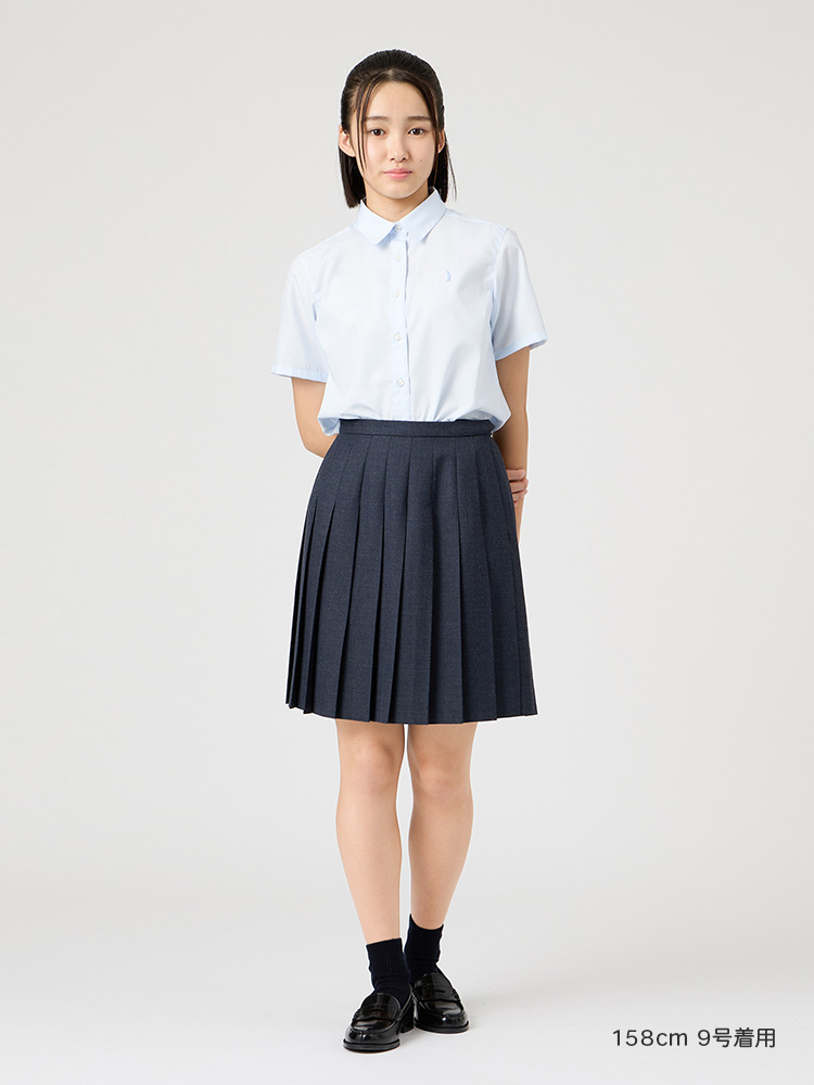 ウォッシャブル　無地スカート〈48cm丈〉裏地付