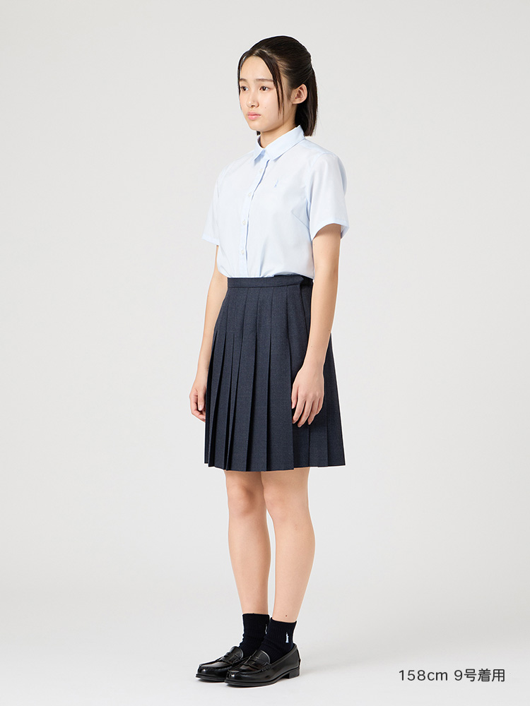 ブロード半袖カラーシャツ〈形態安定加工〉