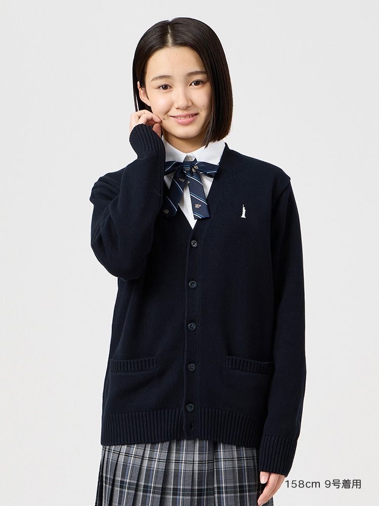 【ONLINE限定】綿カーディガン7G（ピュアホワイト女神）