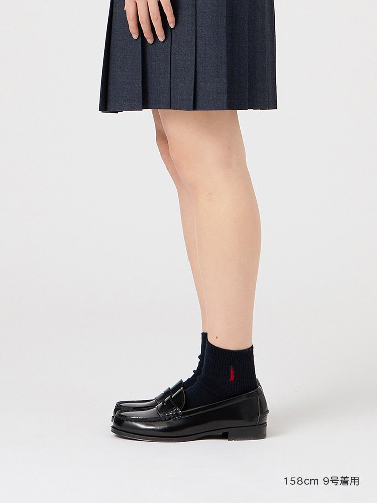 両面刺繍ソックス 13cm