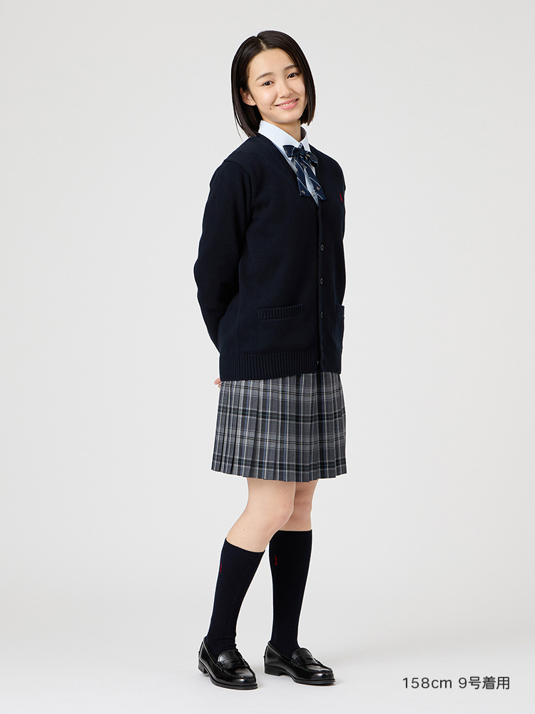 両面刺繍ハイソックス 32cm