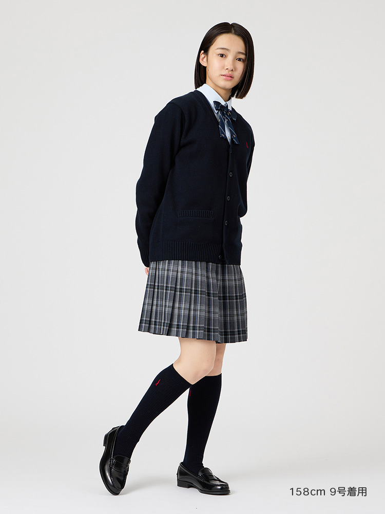 両面刺繍ハイソックス 38cm