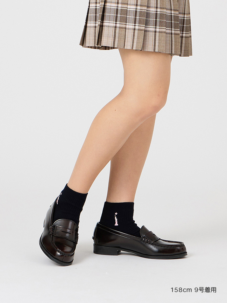 両面刺繍ソックス 10cm（さくら女神）