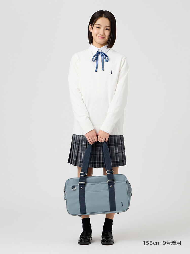 カラーナイロンバッグ　Wファスナー