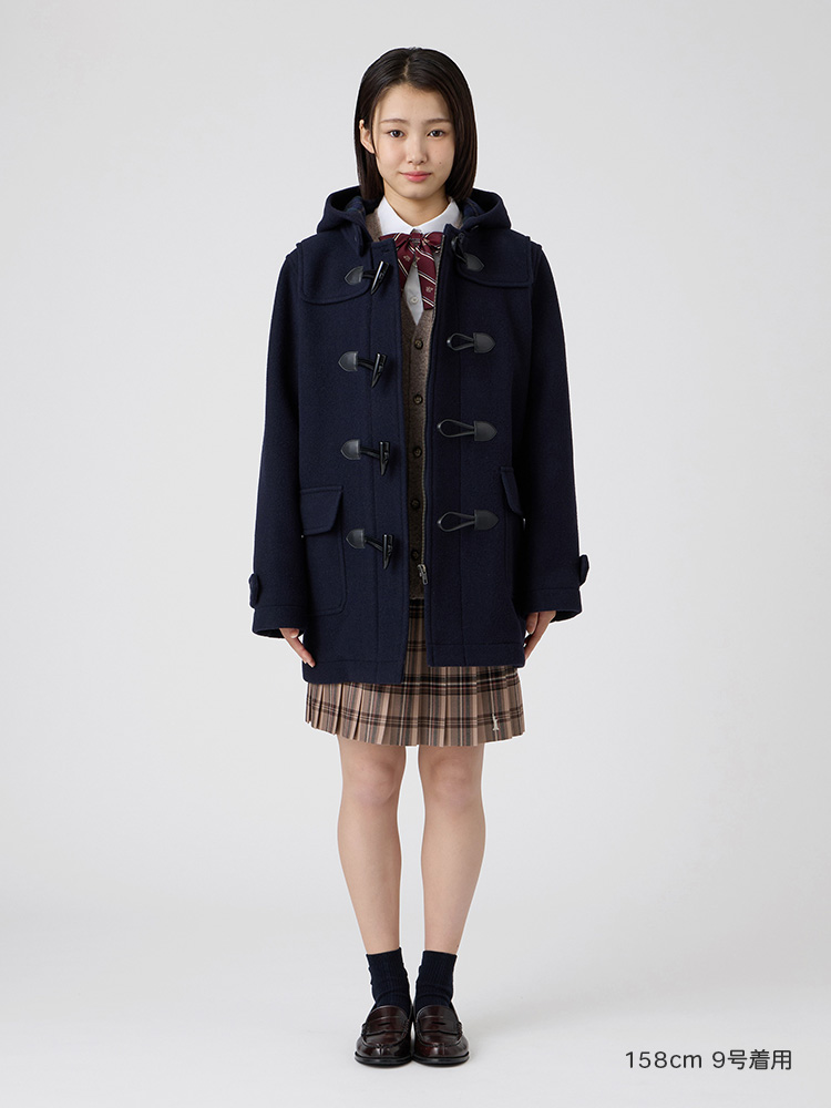 『期間限定10％OFF』【ウール混】Venus ダッフルコート〈ダブルフェィス/袖裏地・ジップ付〉