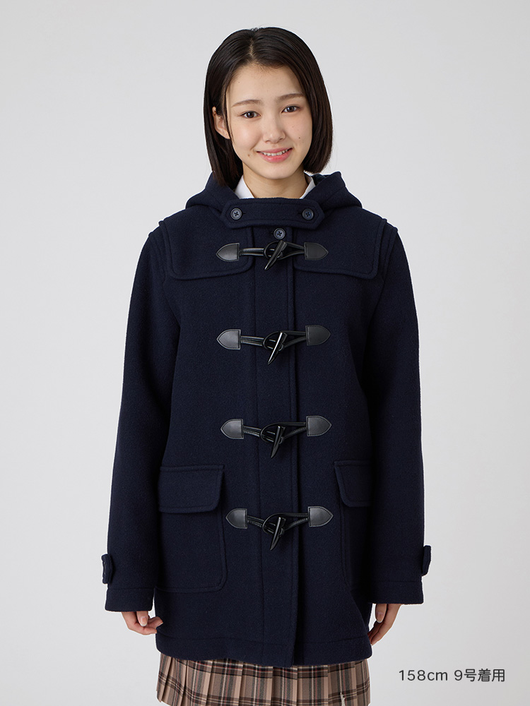 『期間限定10％OFF』【ウール混】Venus ダッフルコート〈ダブルフェィス/袖裏地・ジップ付〉