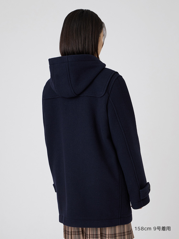 『期間限定10％OFF』【ウール混】Venus ダッフルコート〈ダブルフェィス/袖裏地・ジップ付〉