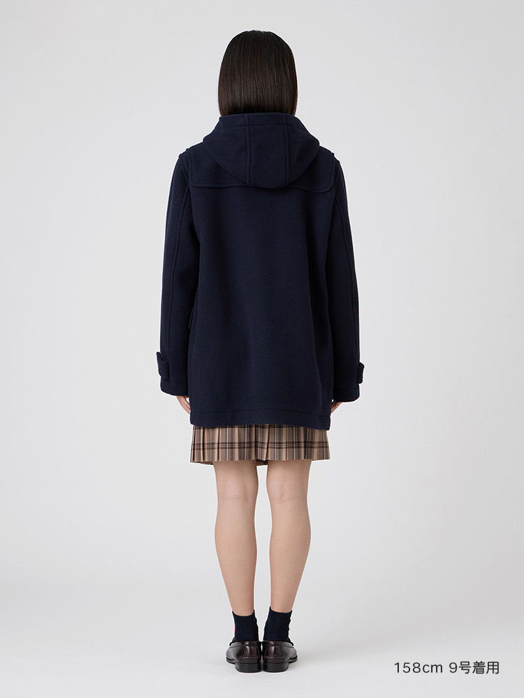 『期間限定10％OFF』【ウール混】Venus ダッフルコート〈ダブルフェィス/袖裏地・ジップ付〉