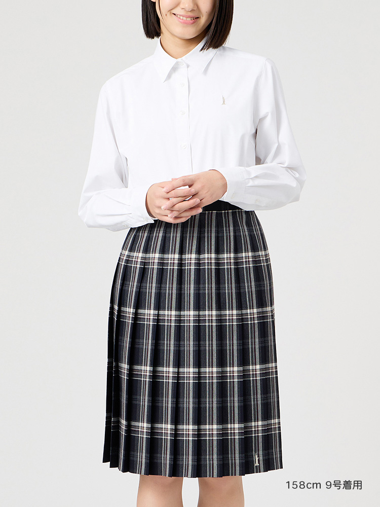 Venus チェックスカート（58cm丈）裏地付 女神刺繍入り