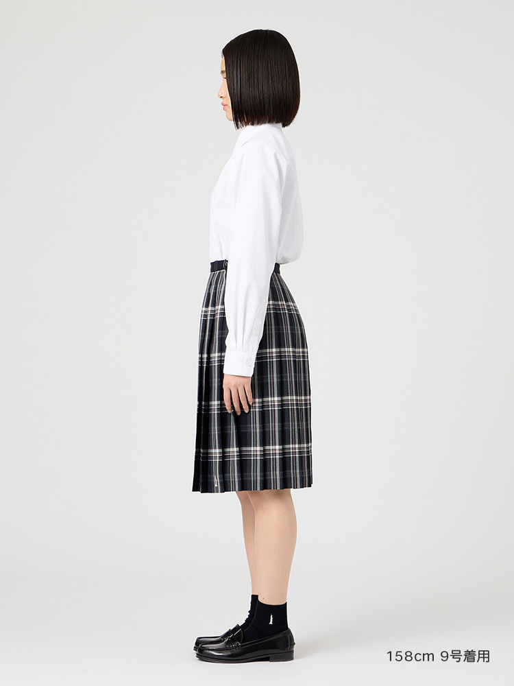 Venus チェックスカート（58cm丈）裏地付 女神刺繍入り