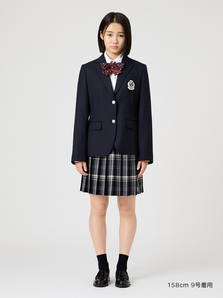 Venus 小さめエンブレム／丈短めブレザー〈2つボタン／シルバー〉