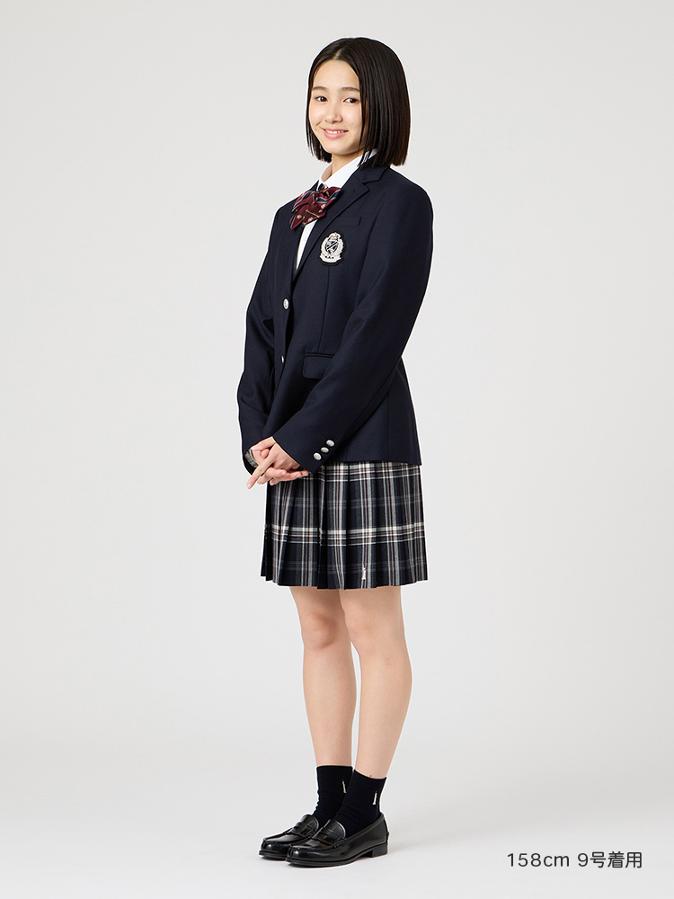 Venus 小さめエンブレム／丈短めブレザー〈2つボタン／シルバー〉