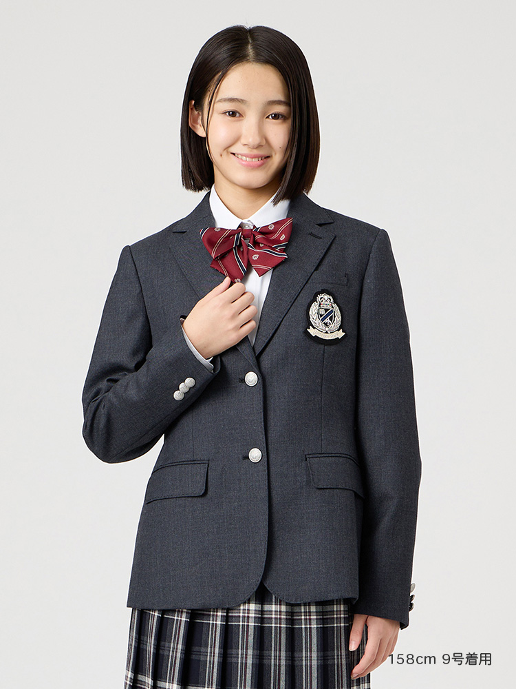 Venus ブレザー〈2つボタン／シルバー〉