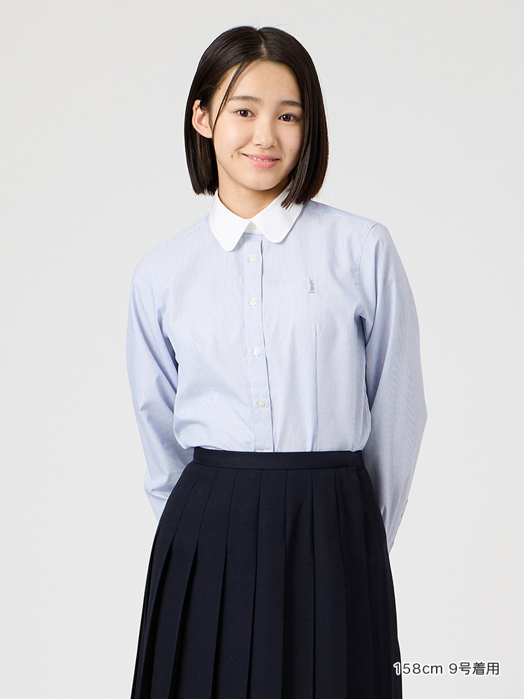 Venus クレリックシャツ〈ストライプ柄〉