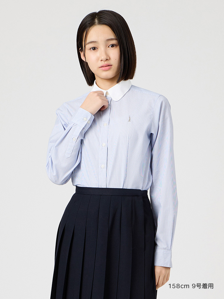 Venus クレリックシャツ〈ストライプ柄〉