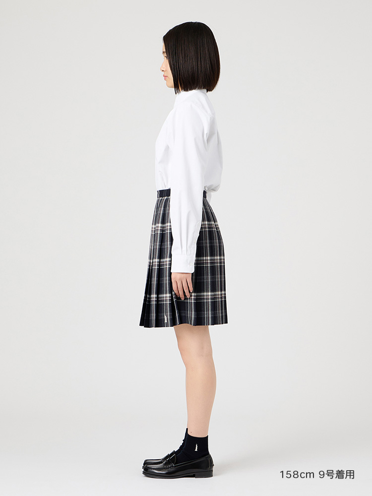 Venus チェックスカート（48cm丈）裏地付 女神刺繍入り