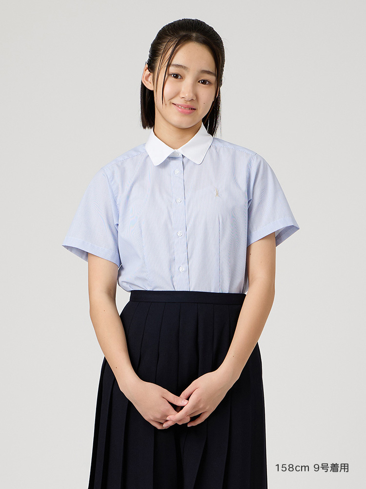 Venus 半袖T/Cストライプクレリックシャツ