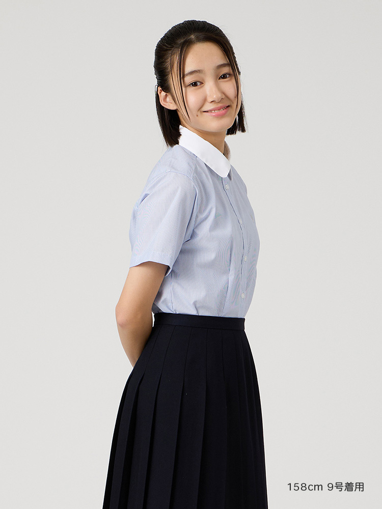 Venus 半袖T/Cストライプクレリックシャツ