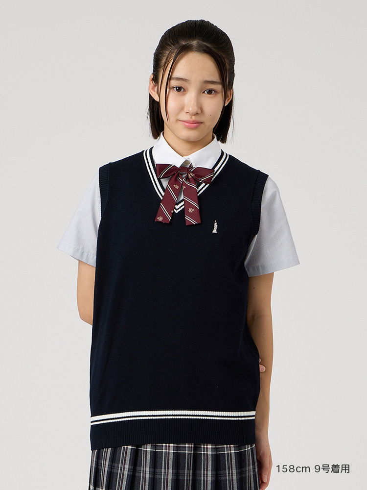 【薄手】Venus COOLMAXベスト12G〈ライン入り〉薄手