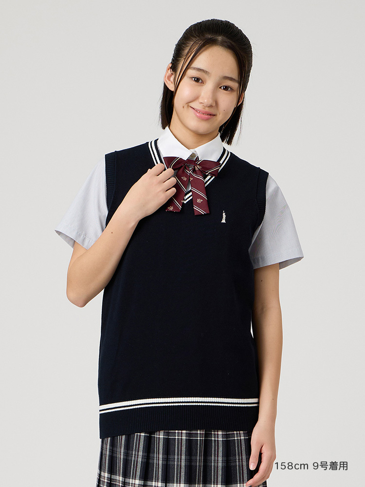 【薄手】Venus COOLMAXベスト12G〈ライン入り〉薄手