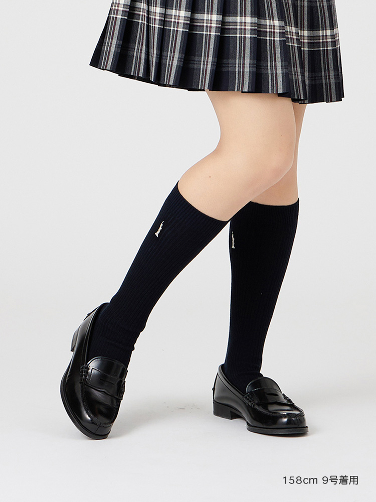 Venus 両面刺繍ソックス 32cm（シルバー）