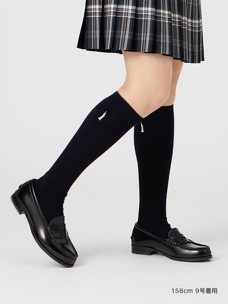 Venus 両面刺繍ソックス 38cm（シルバー）