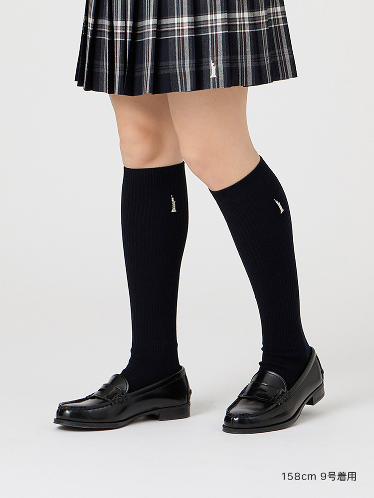 Venus 両面刺繍ソックス 38cm（シルバー）