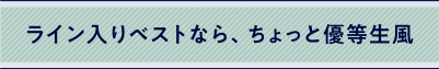 ライン入りベスト